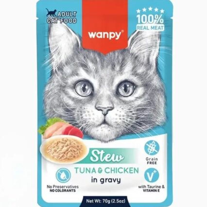 Wanpy Stew Pouch Adult Tuna & Chicken In Gravy