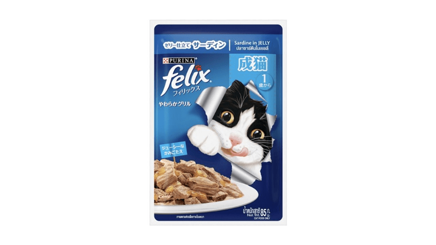 Purina Felix Adult Cat Food With Sardine In Jelly 85gm