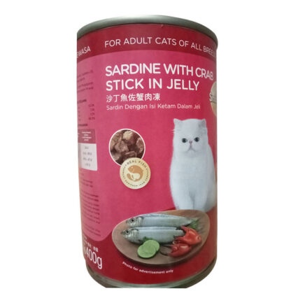 SmartHeart Adult Cat Food Sardine With Crab Stick In Jelly (Can)