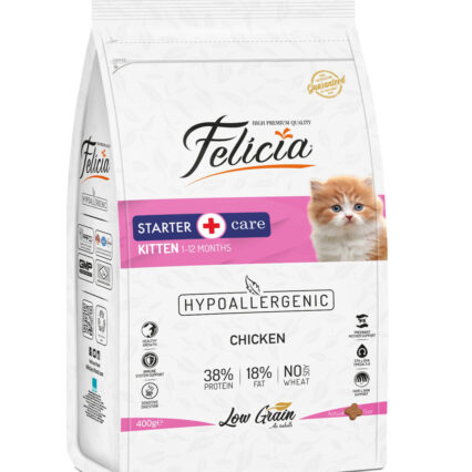 Felicia Low Grain Dry Cat Food Starter Care Kitten Chicken Flavor