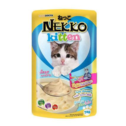 Nekko Kitten Cat Food Pouch Tuna Mousse With Goat Milk