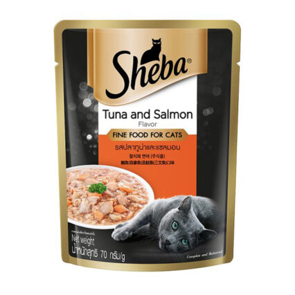Sheba Cat Food Pouch Tuna & Salmon Flavor