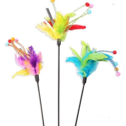 Interactive Chaser Cat Toys With Wond Feathers