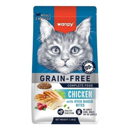 Wanpy Grain Free Premium Dry Cat Food Adult Chicken