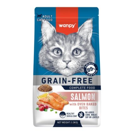 Wanpy Grain Free Premium Dry Cat Food Adult Salmon