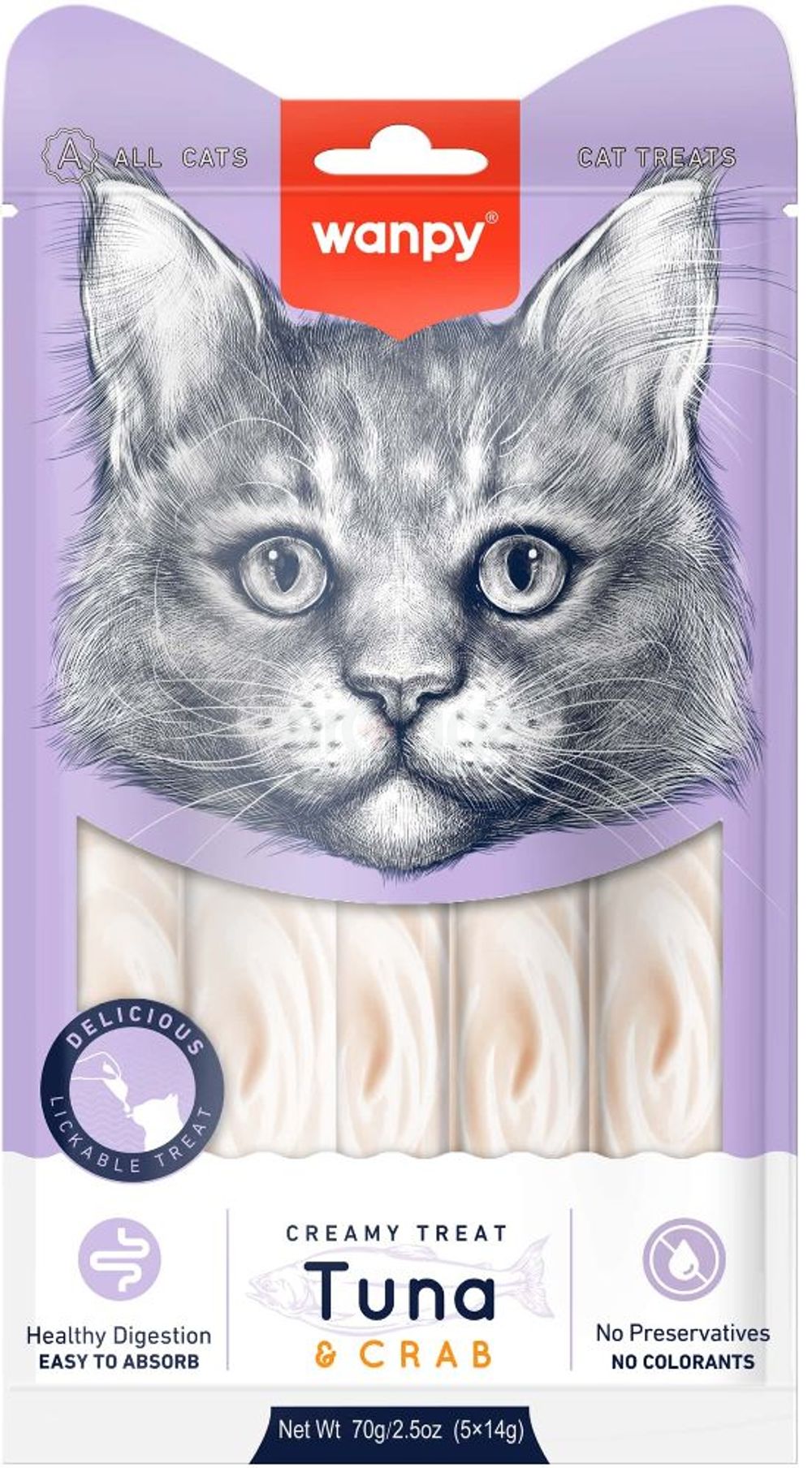 Wanpy Creamy Cat Treat Tuna & Crab