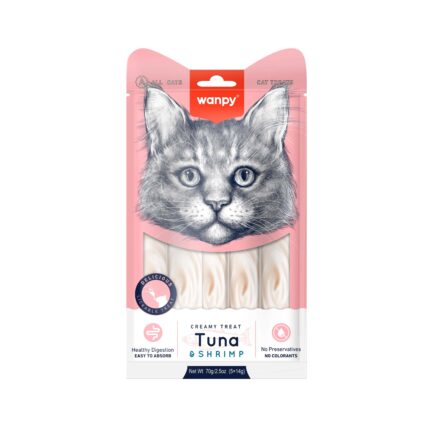 Wanpy Creamy Cat Treat Tuna & Shrimp