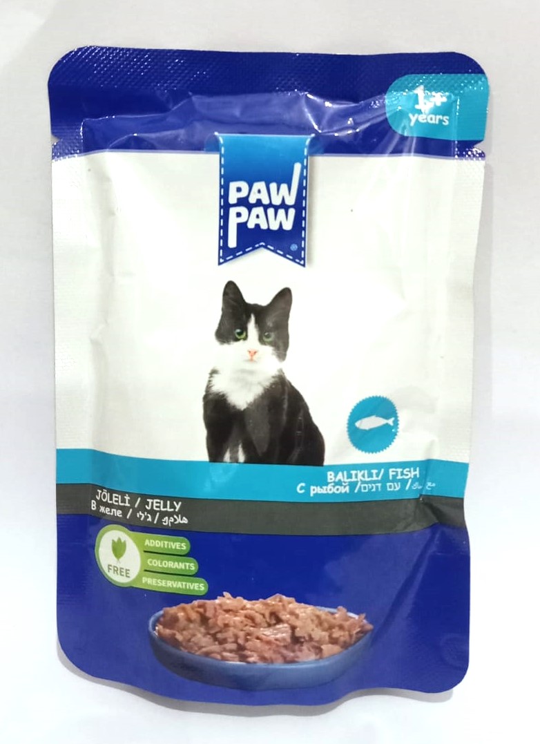 Paw Paw Pouch Adult Cat Food Fish
