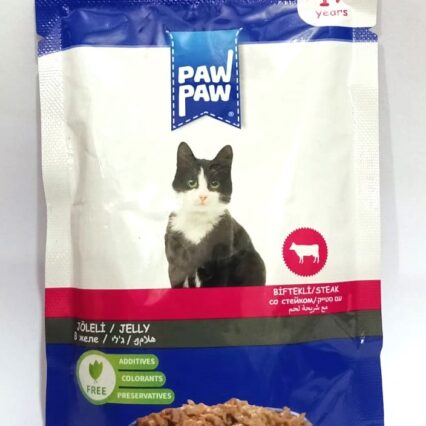 Paw Paw Pouch Adult Cat Food Beef