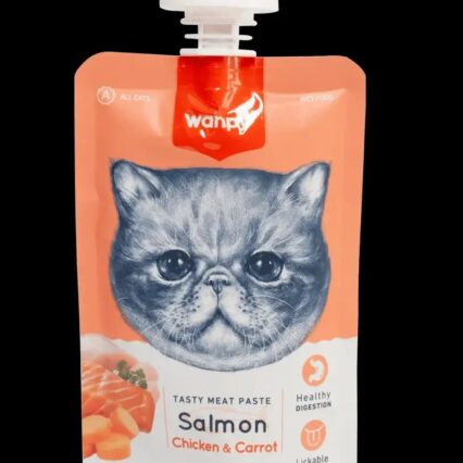 Wanpy Meat Paste Pouch Salmon,Chicken & Carrot