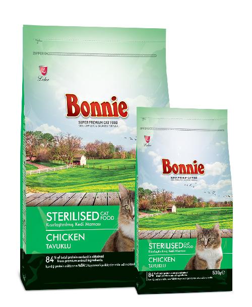 Bonnie Adult Cat Food Starlised With Chicken Flavor
