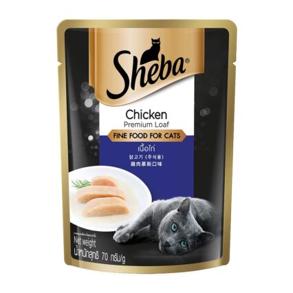 Sheba Cat Food Pouch Adult Chicken Flavor