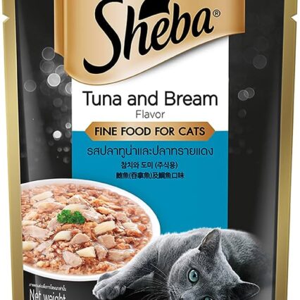 Sheba Cat Food Pouch Adult Tuna & Bream Flavor