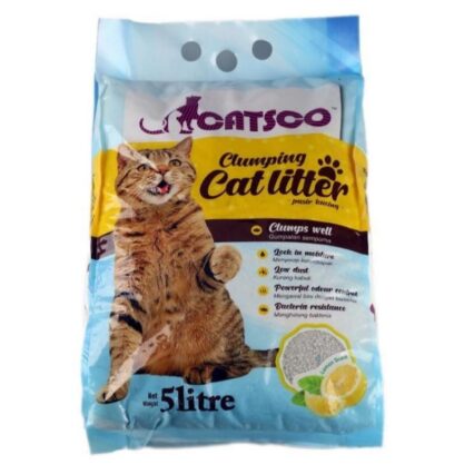 Catsco Clumping Cat Litter Lemon 5ltr