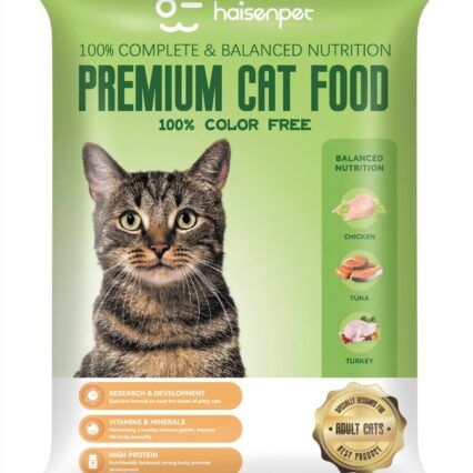 Haisenpet Premium Dry Cat Food Adult Chicken,Tuna & Turkey