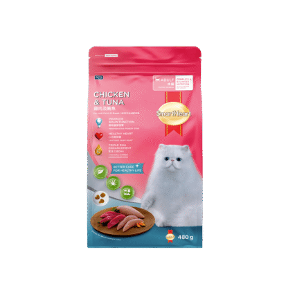 SmartHeart Adult Cat Food Chicken & Tuna Flavor
