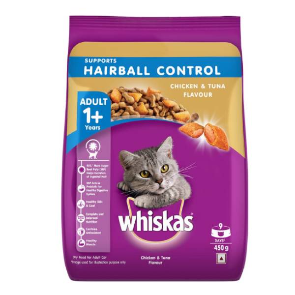 Whiskas Adult Dry Cat Food HC Chicken & Tuna Flavor