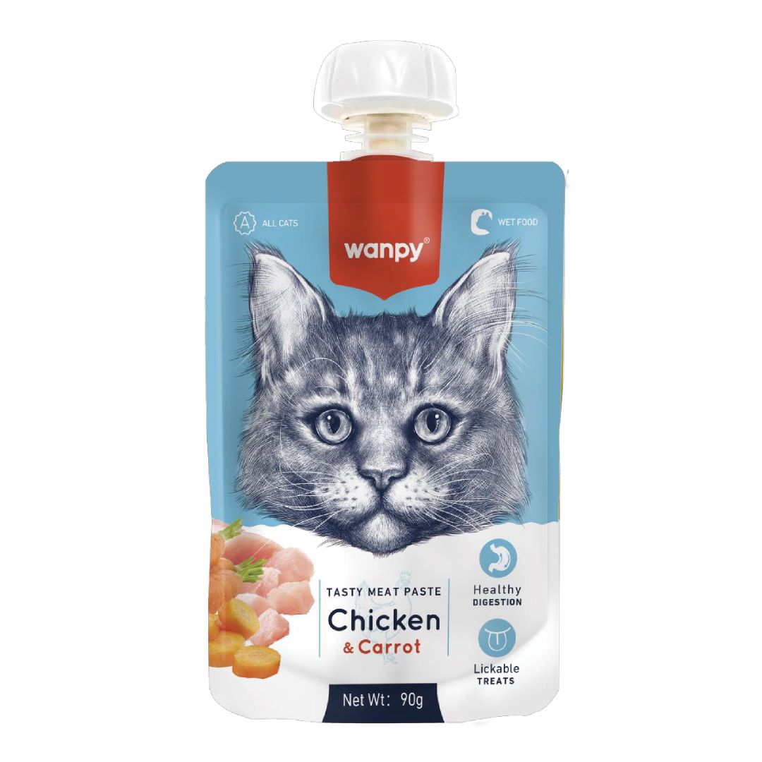 Wanpy Tasty Meat Paste Pouch Chcken & Carrot