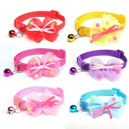 Adjustable Bow Cat Collar