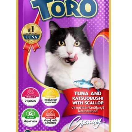 Toro Toro Cat Creamy Treat Tuna & Katsuobushi With Scallop