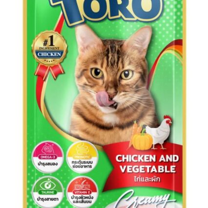 Toro Toro Cat Creamy Treat Chicken & Vegetable Flavor