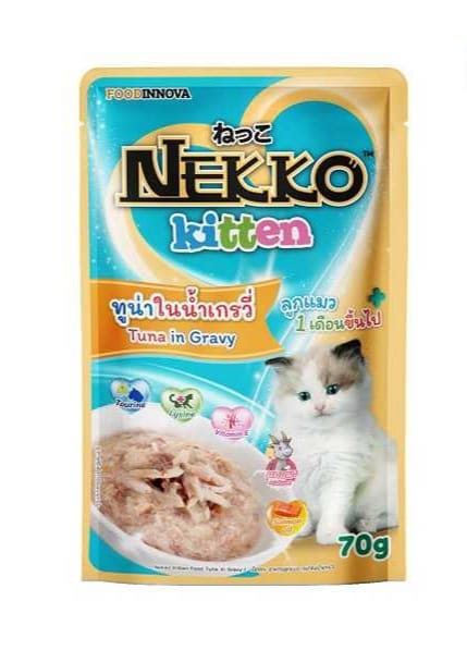 Nekko Kitten Cat Food Pouch Tuna In Gravy