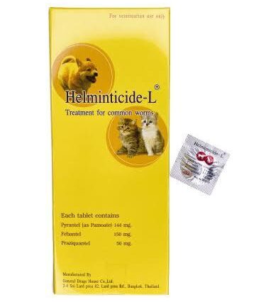 Helminticide-L Deworming Tablet For Cats & Dogs 1 Pcs